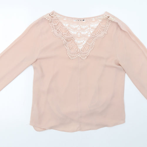 George Womens Pink   Basic Blouse Size 10