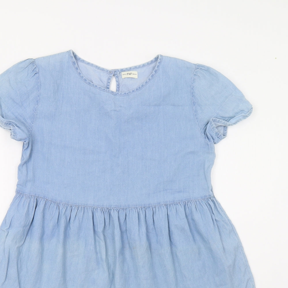 F&F Girls Blue   A-Line  Size 13-14 Years