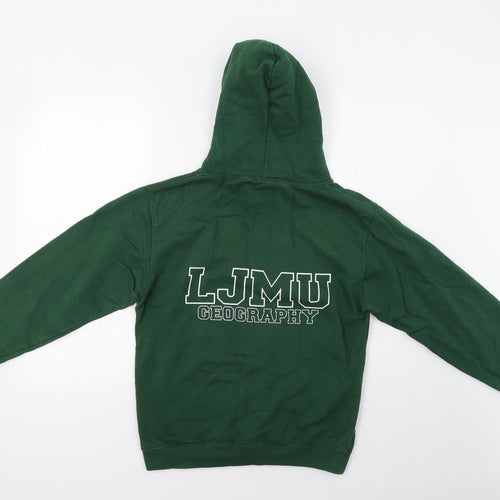 Just Hoods Womens Green   Pullover Hoodie Size S  - LJMU