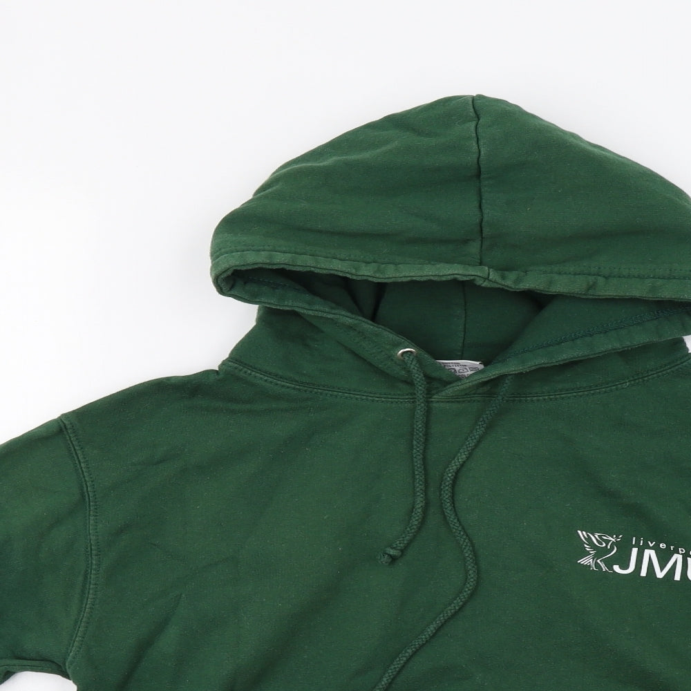 Just Hoods Womens Green   Pullover Hoodie Size S  - LJMU