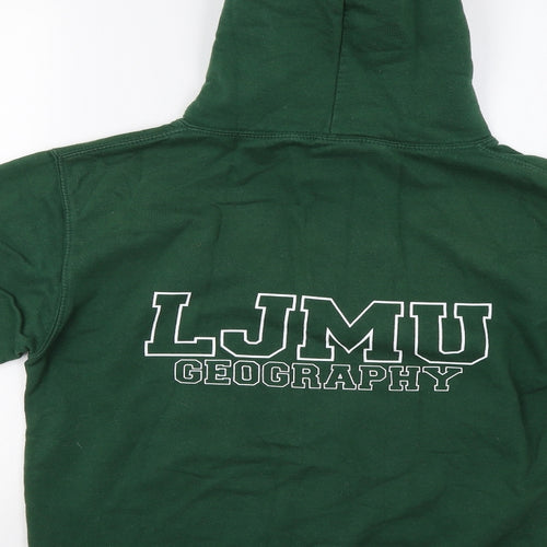 Just Hoods Womens Green   Pullover Hoodie Size S  - LJMU