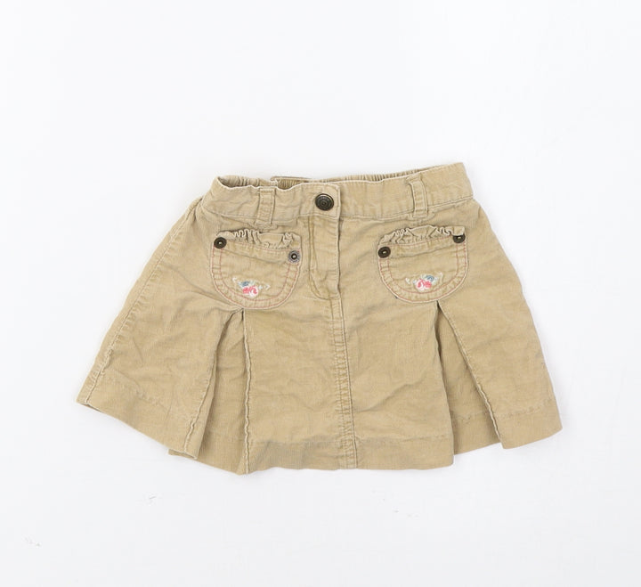 Janie & Jack Baby Brown Floral Flare Skirt Size 6-9 Months
