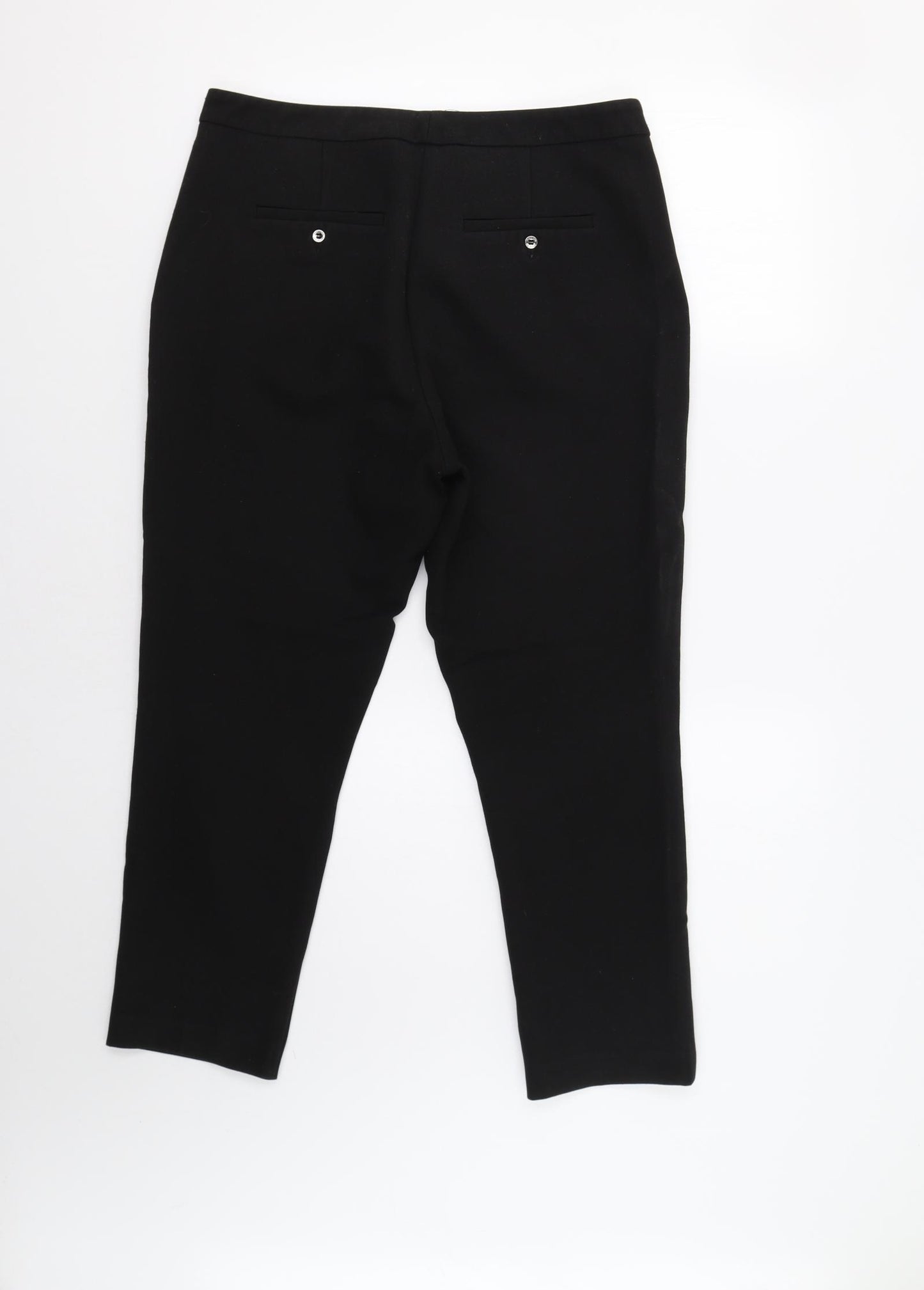 M&S Womens Black   Dress Pants Trousers Size 12 L26 in