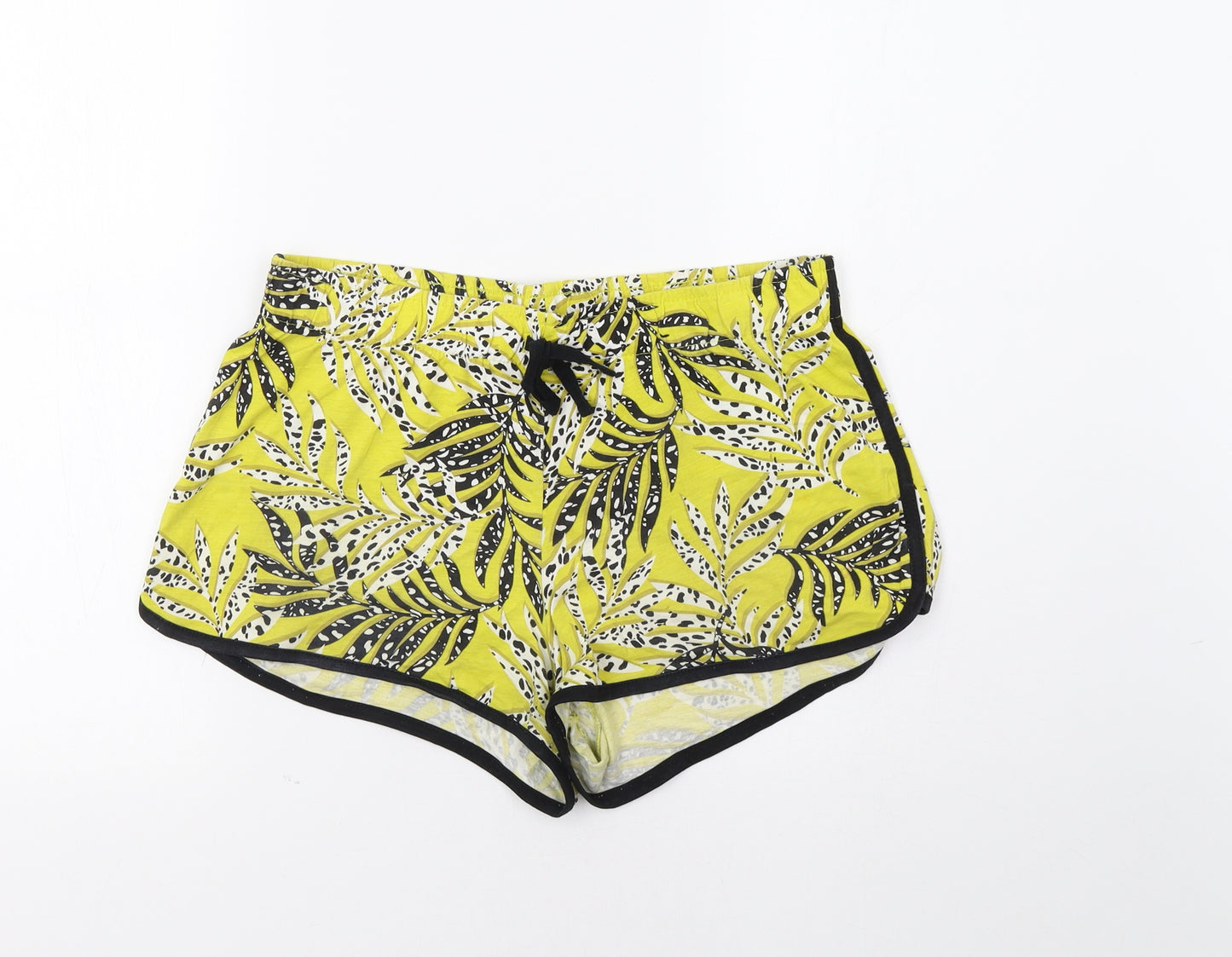 George Womens Yellow Floral  Bermuda Shorts Size 12