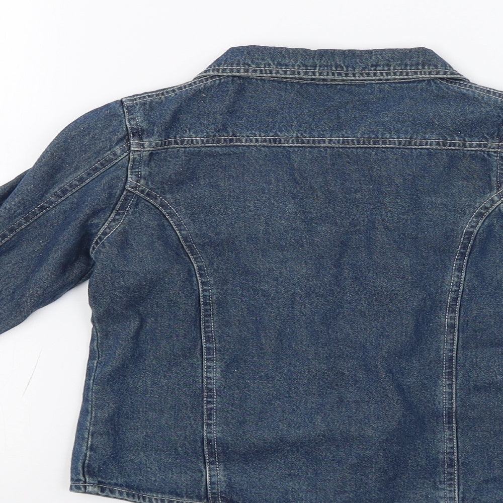 George Girls Blue   Basic Button-Up Size 6-7 Years