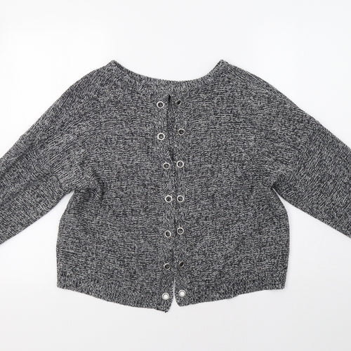Brave Soul Womens Grey   Pullover Jumper Size M  - Open Back
