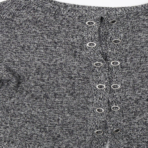 Brave Soul Womens Grey   Pullover Jumper Size M  - Open Back
