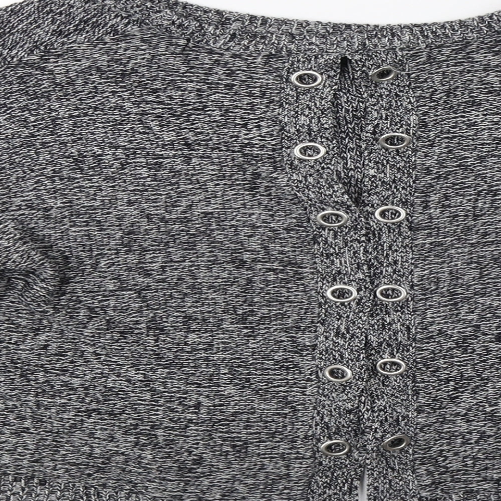 Brave Soul Womens Grey   Pullover Jumper Size M  - Open Back