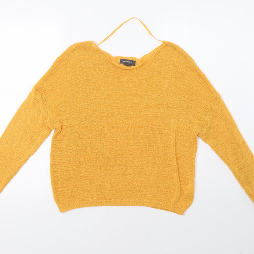 Primark Womens Yellow   Pullover Jumper Size S