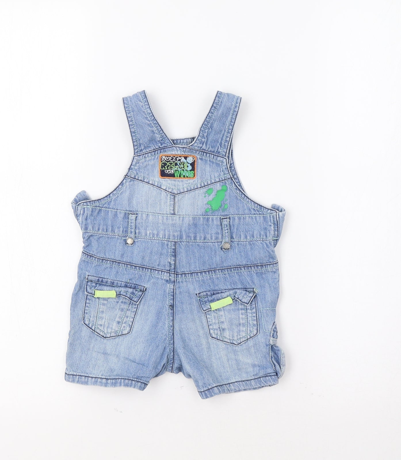 M&S Baby Blue   Cargo Jeans Size 3-6 Months  - Dino