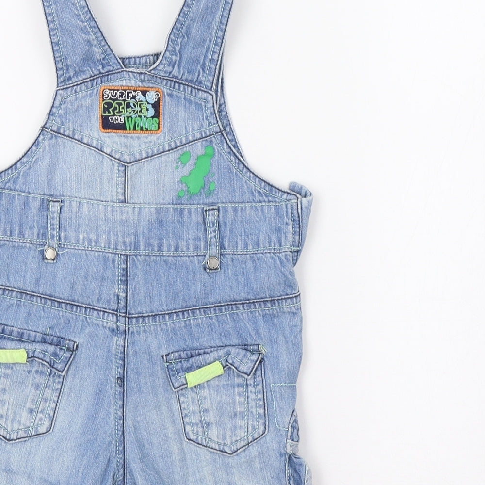 M&S Baby Blue   Cargo Jeans Size 3-6 Months  - Dino