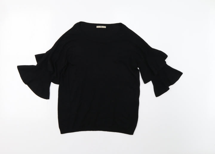 TU Womens Black Pullover Jumper Size 8