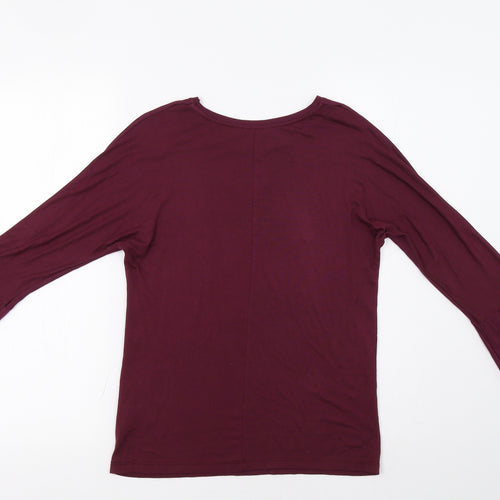 Peacocs Womens Purple   Basic Blouse Size 8