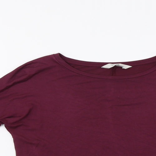 Peacocs Womens Purple   Basic Blouse Size 8