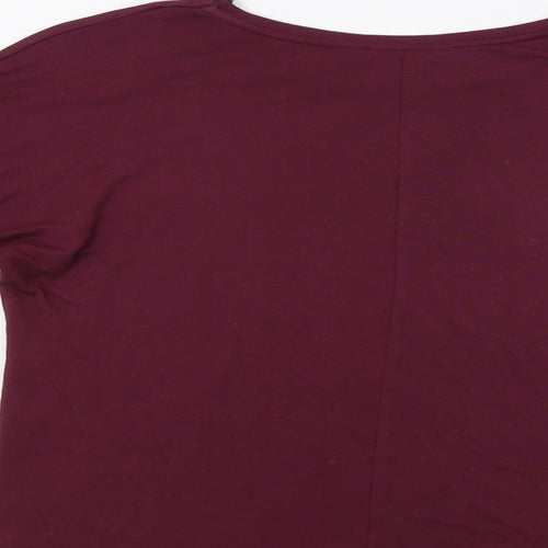 Peacocs Womens Purple   Basic Blouse Size 8