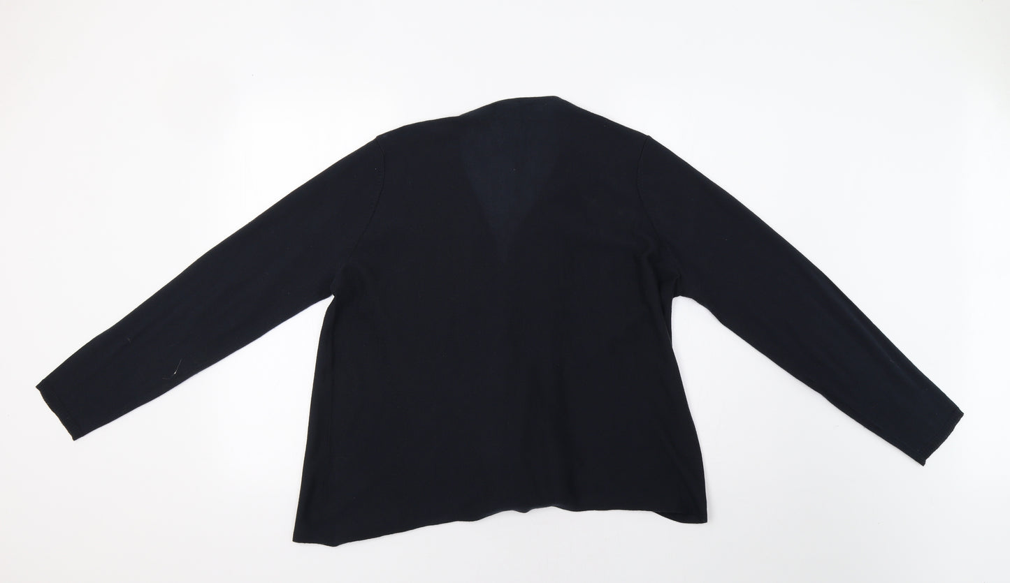M&S Womens Blue   Cardigan Jumper Size 18