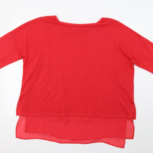 Wallis Womens Red   Pullover Jumper Size XL