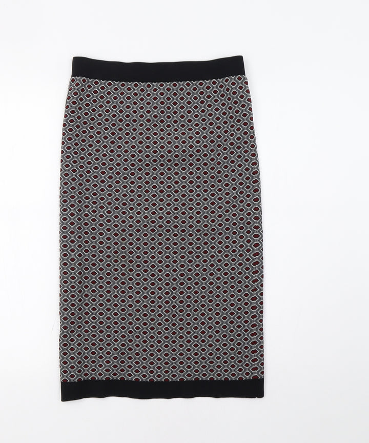 Papaya Womens Red Geometric Straight & Pencil Set Size 10