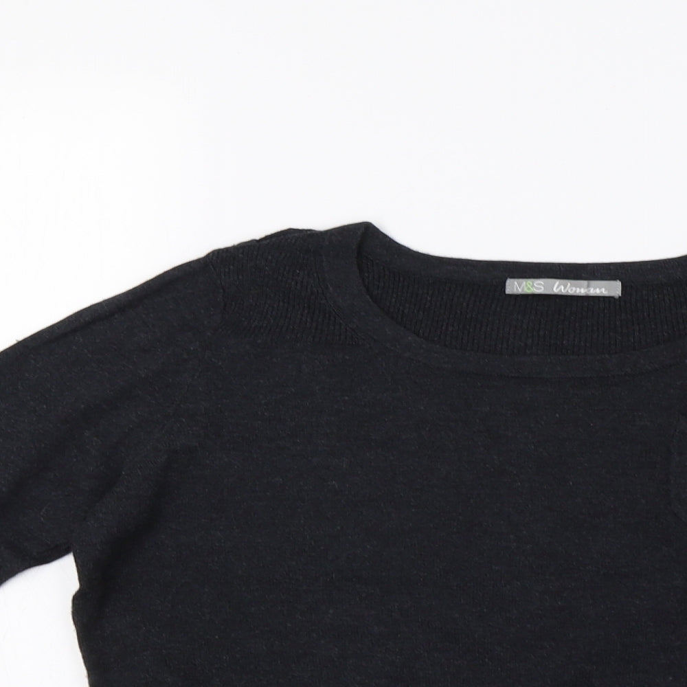 M&S Womens Grey   Pullover Jumper Size 12