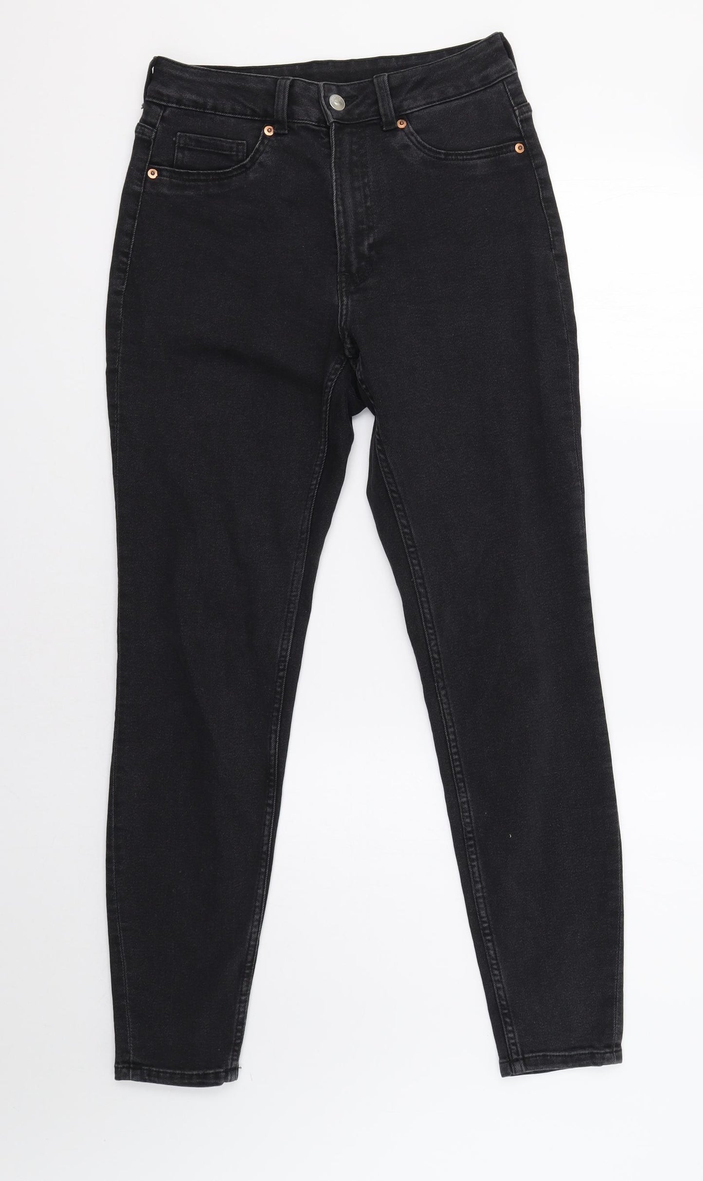 H&M Womens Black   Skinny Jeans Size 10 L29 in