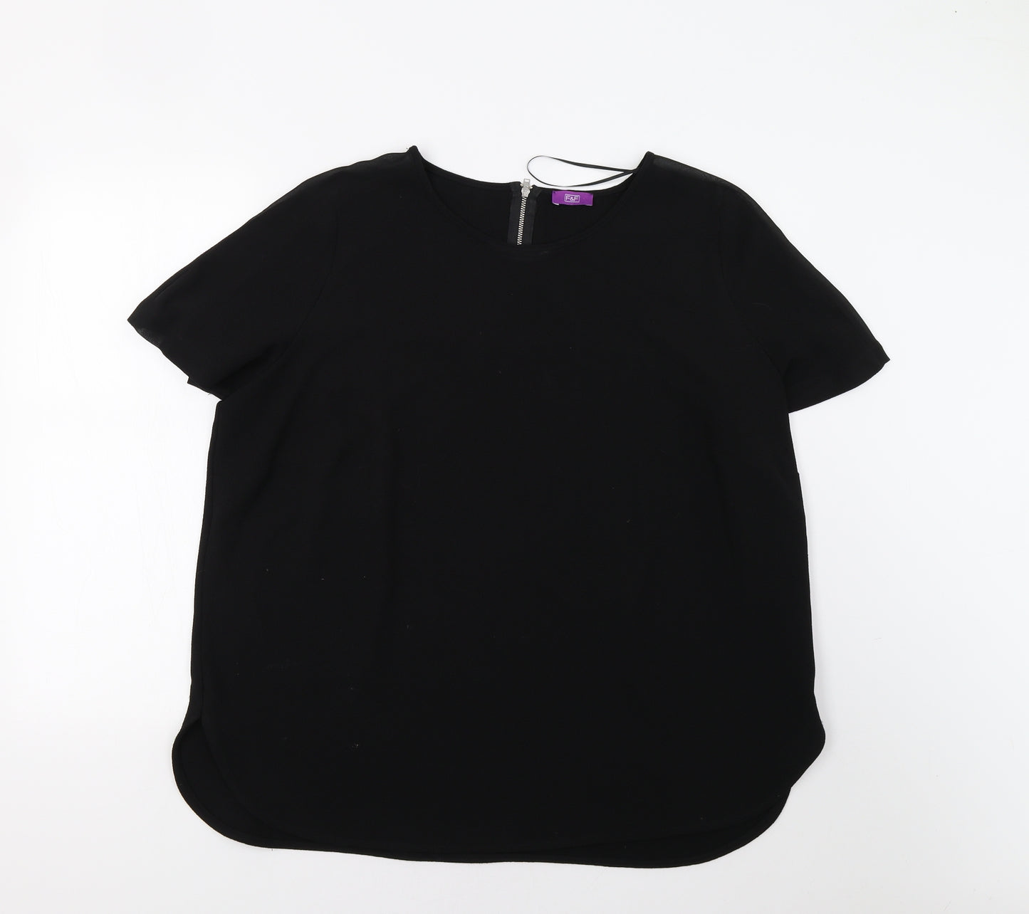 F&F Womens Black   Tunic Blouse Size 22