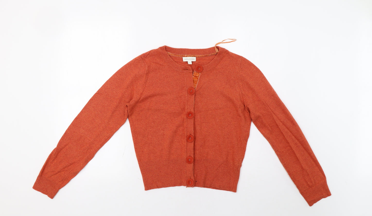 Monsoon Womens Orange   Cardigan Jumper Size M