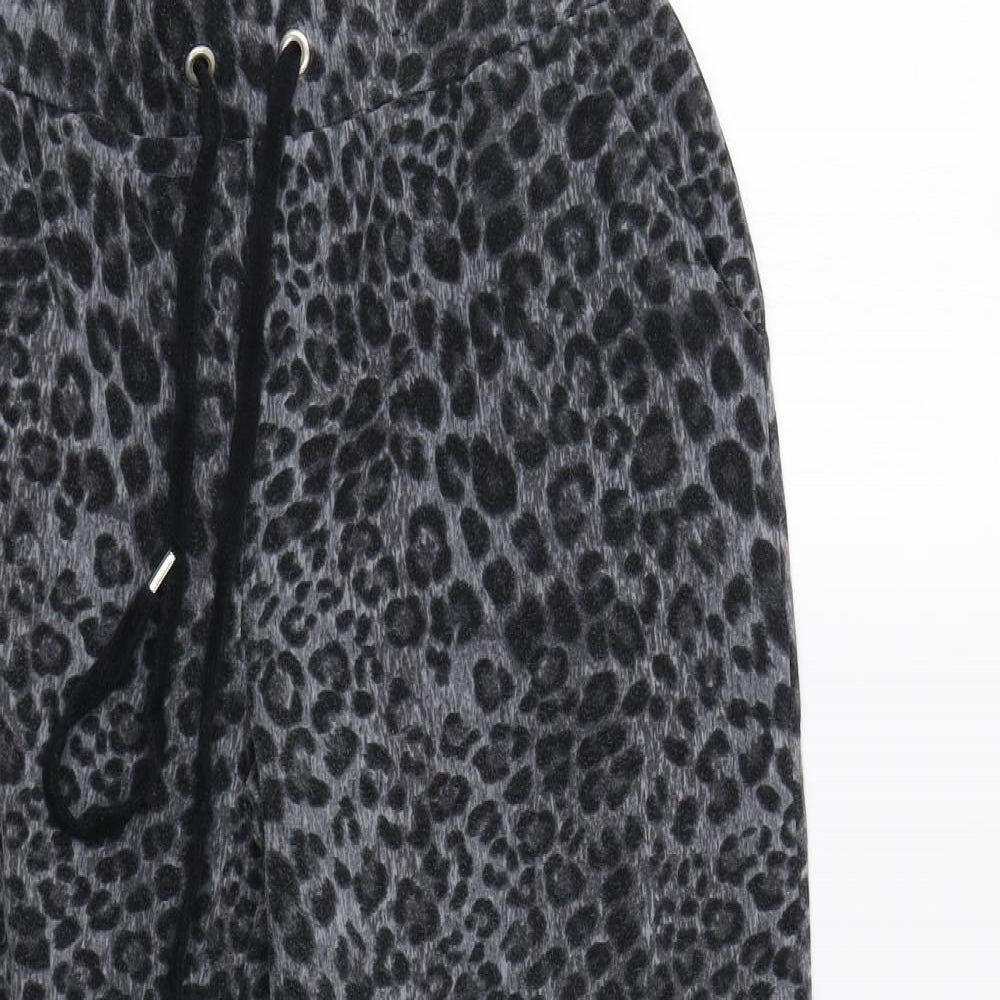 M&S Womens Grey Animal Print   Lounge Pants Size 10