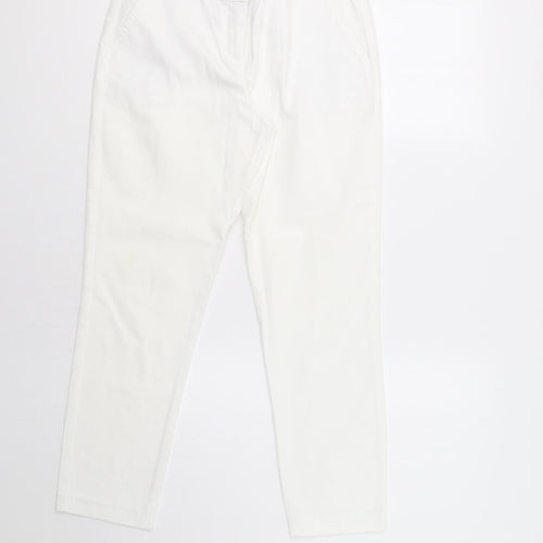 Wallis Womens White   Dress Pants Trousers Size 10 L25 in
