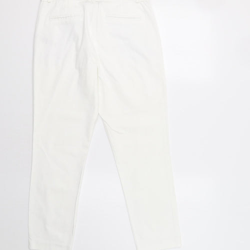 Wallis Womens White   Dress Pants Trousers Size 10 L25 in