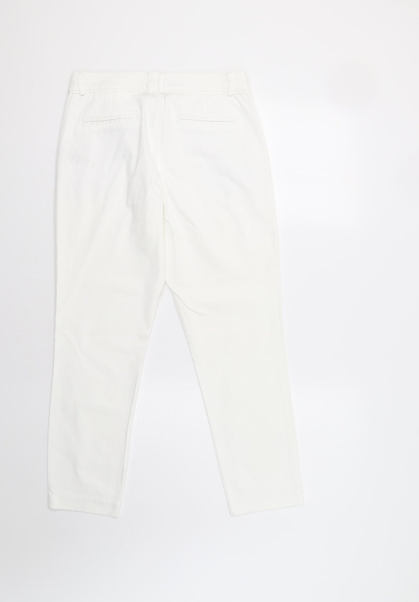 Wallis Womens White   Dress Pants Trousers Size 10 L25 in