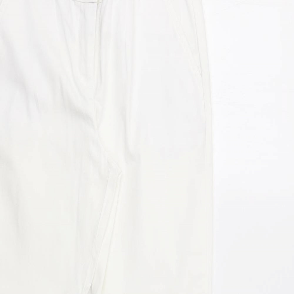 Wallis Womens White   Dress Pants Trousers Size 10 L25 in