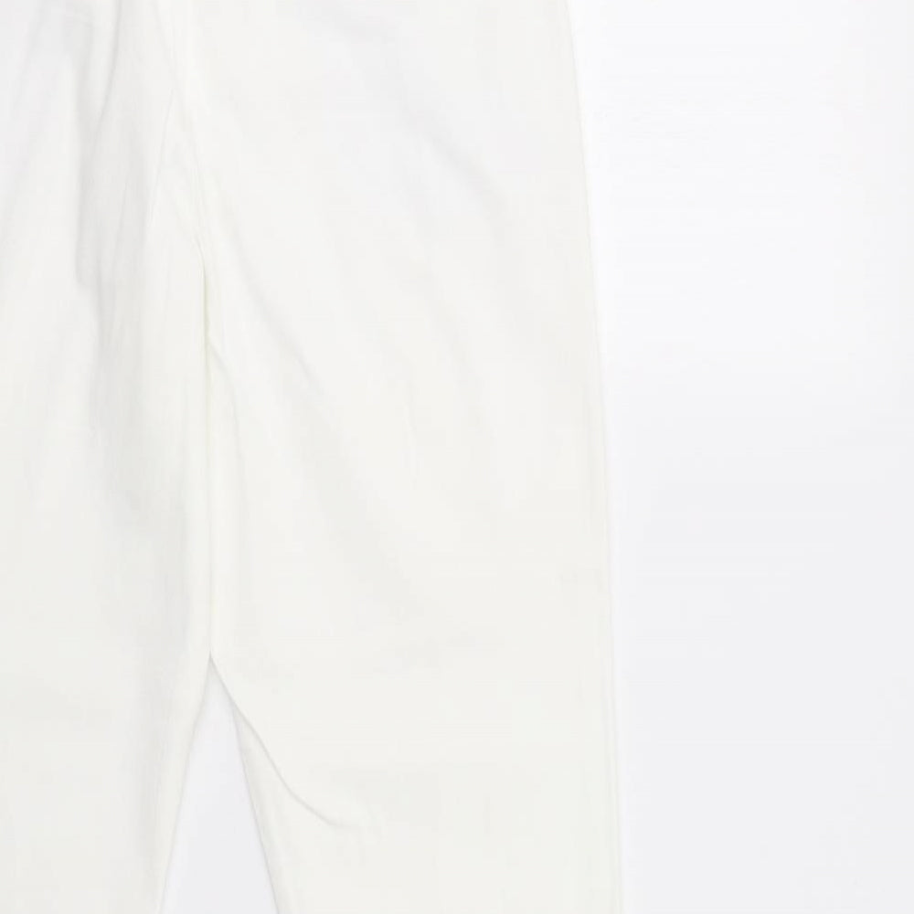 Wallis Womens White   Dress Pants Trousers Size 10 L25 in