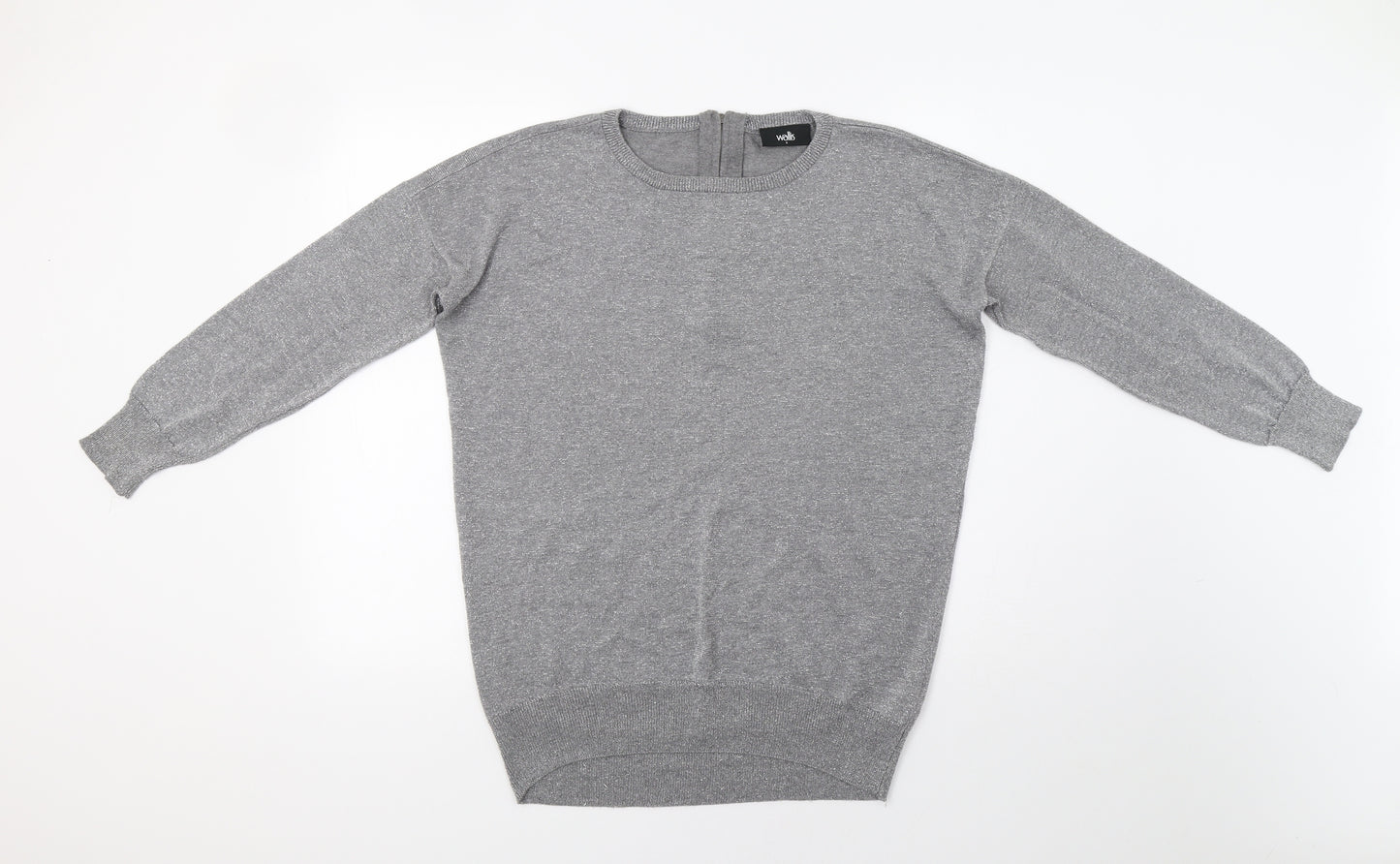 Wallis Womens Silver   Pullover Jumper Size S