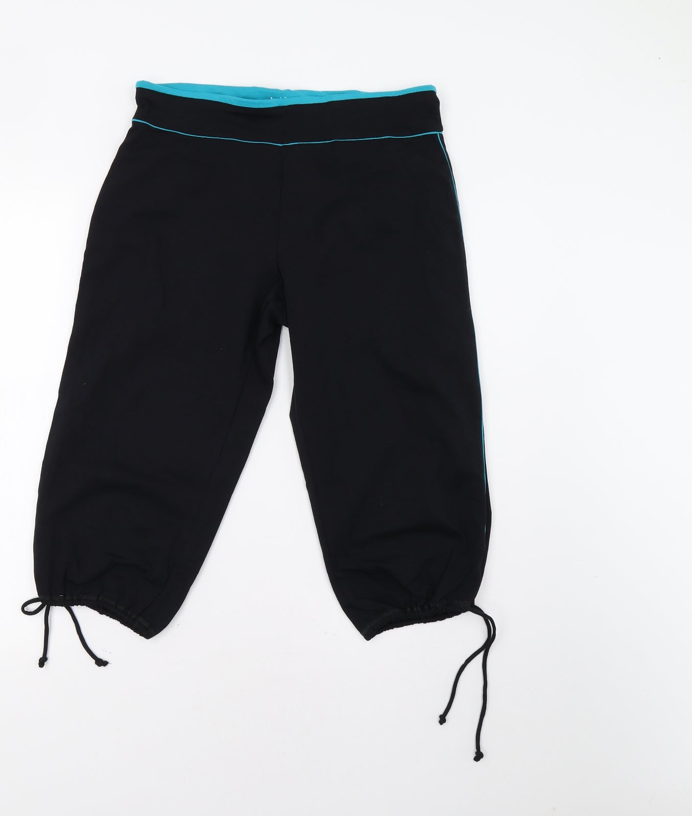 M&S Womens Black   Sweat Shorts Size 12