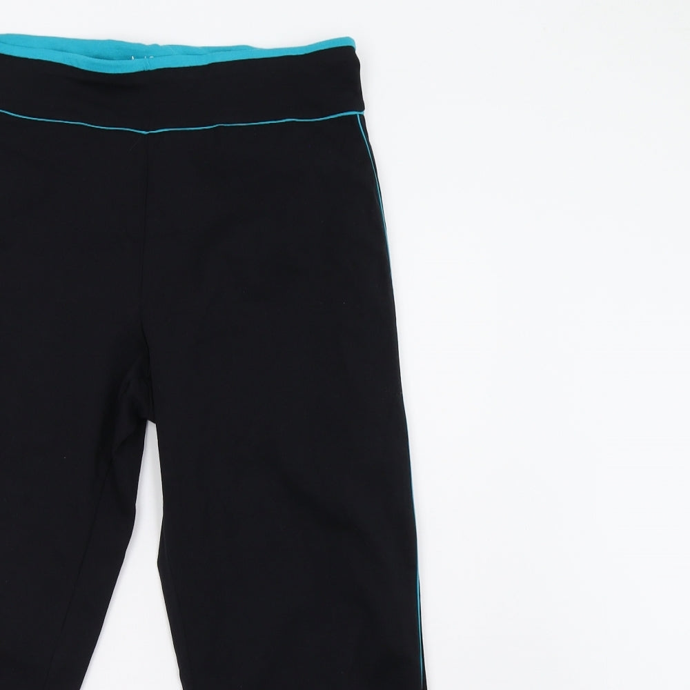 M&S Womens Black   Sweat Shorts Size 12