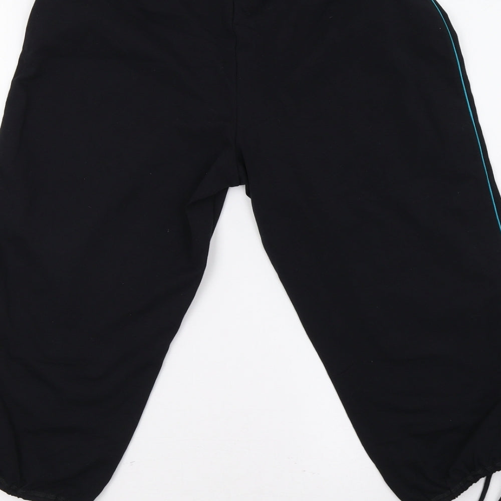 M&S Womens Black   Sweat Shorts Size 12