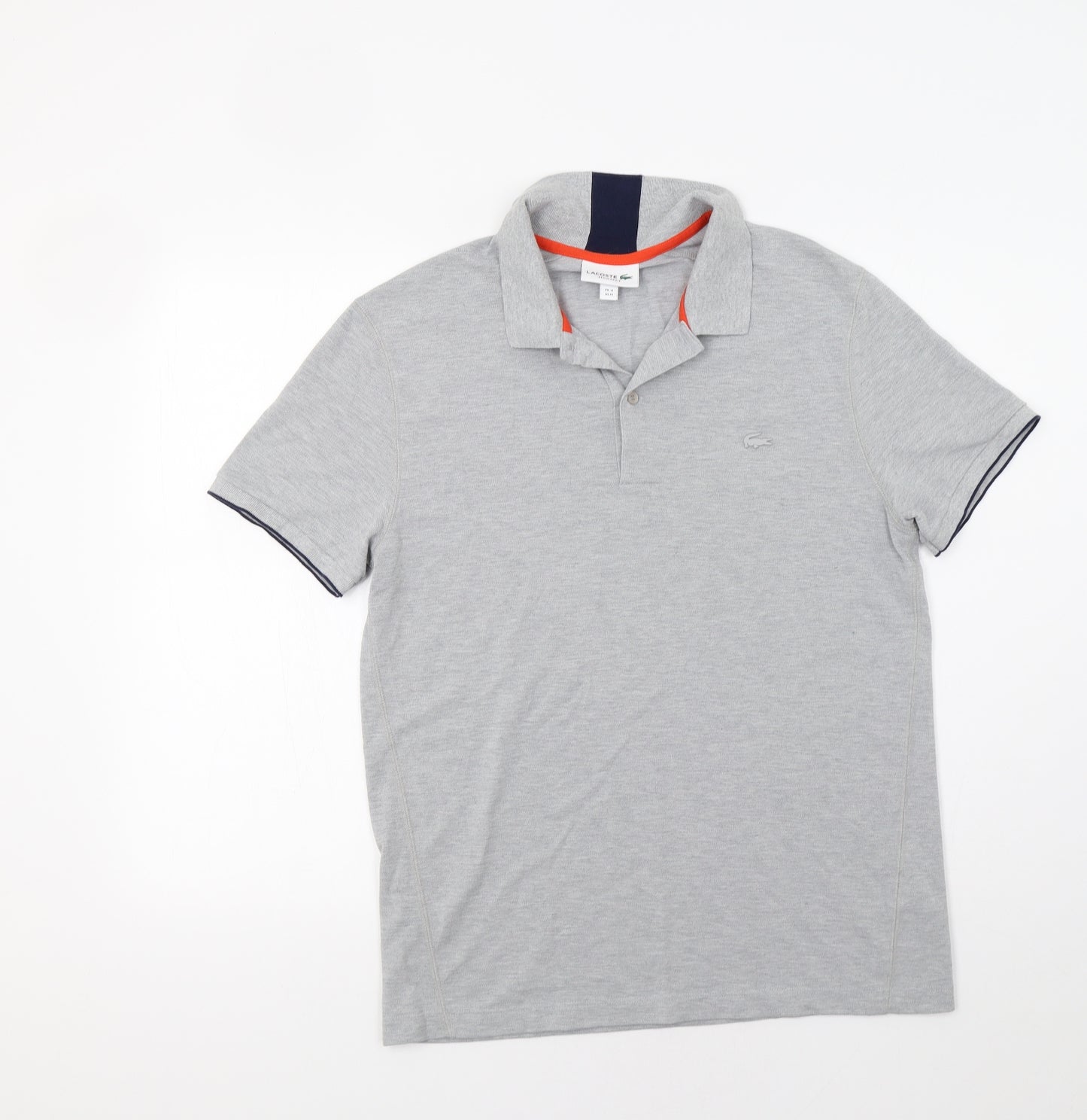 Lacoste Mens Grey    Polo Size M