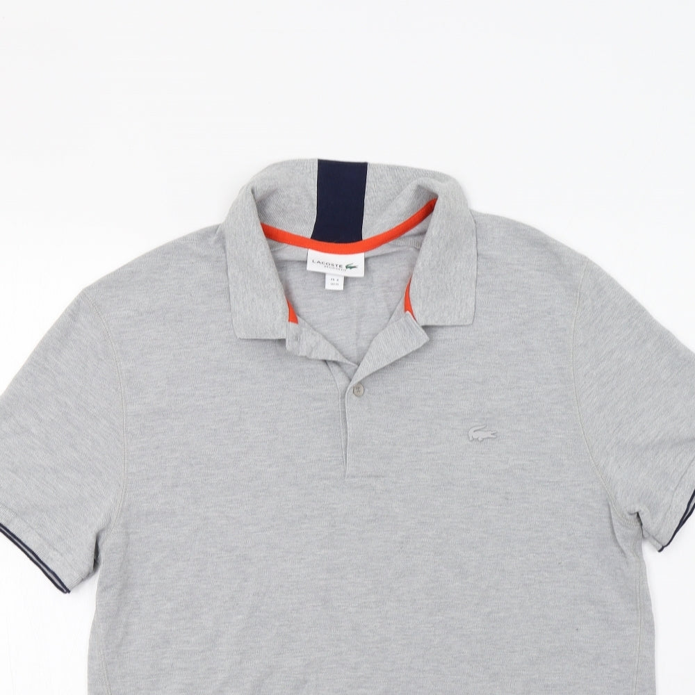 Lacoste Mens Grey    Polo Size M