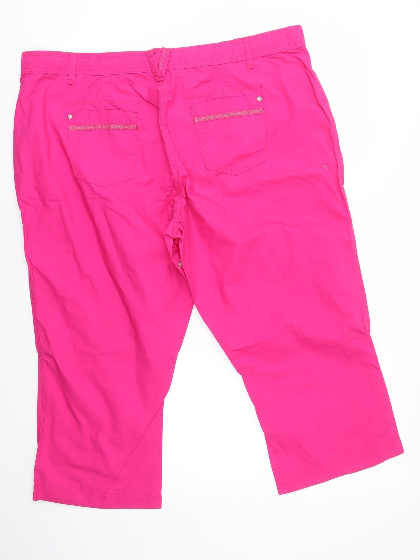 George Womens Pink   Cropped Trousers Size 20 L21 in