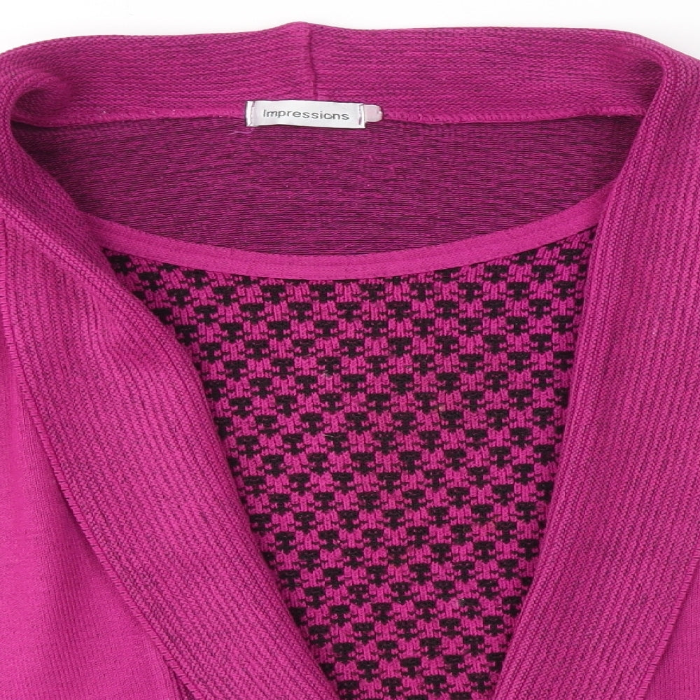 Impressions Womens Purple   Cardigan Jumper Size L