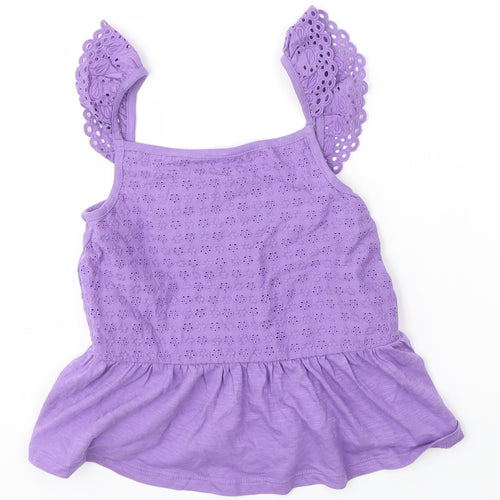 NEXT Girls Purple   Basic Blouse Size 5 Years