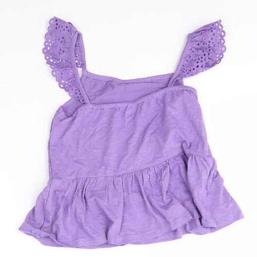 NEXT Girls Purple   Basic Blouse Size 5 Years