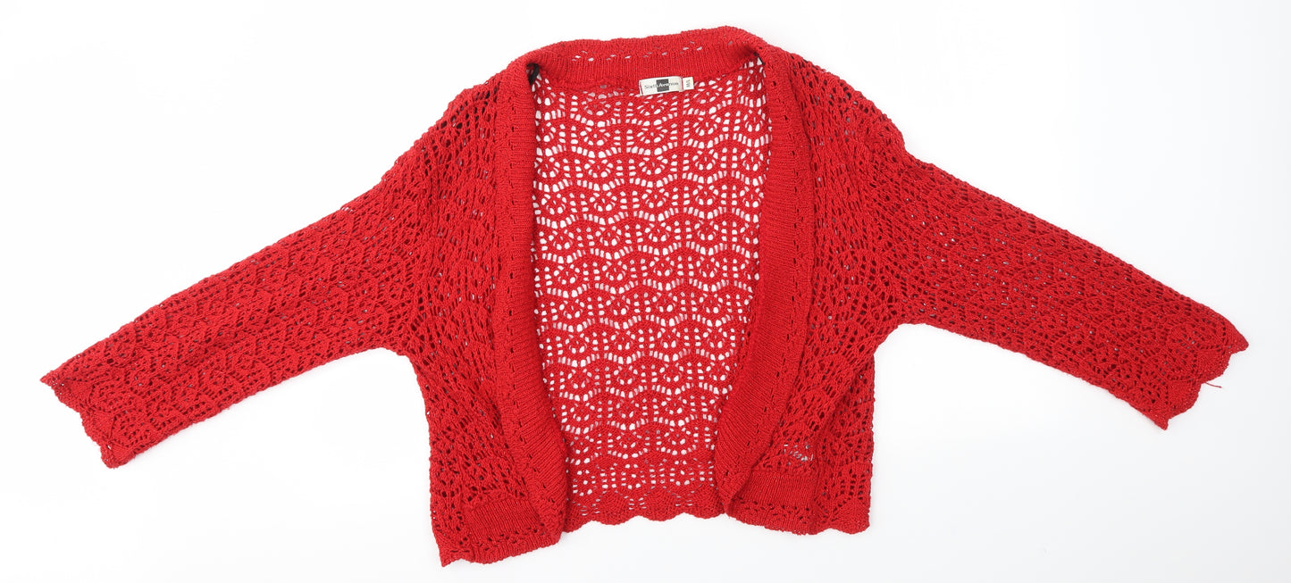 Sixth Avenue Womens Red   Cardigan Jumper Size M