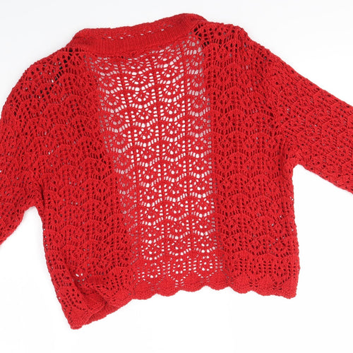 Sixth Avenue Womens Red   Cardigan Jumper Size M