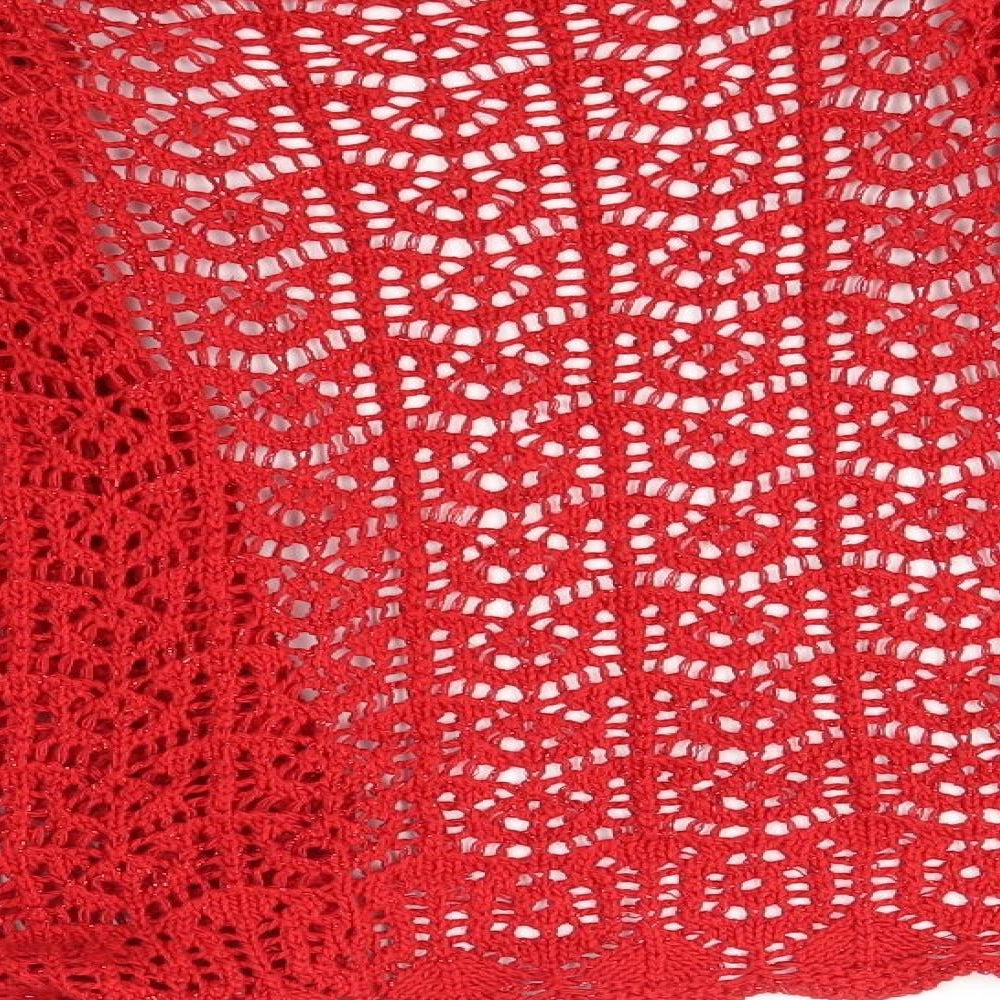 Sixth Avenue Womens Red   Cardigan Jumper Size M