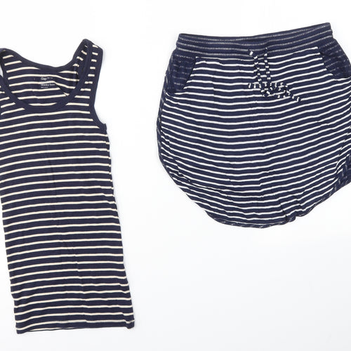 Gap Womens Blue Striped  Mini Skirt Size XS