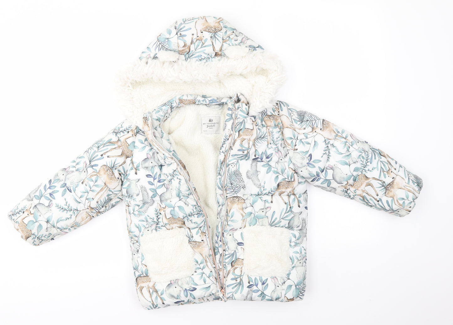 NEXT Girls Multicoloured   Overcoat Coatigan Size 4-5 Years