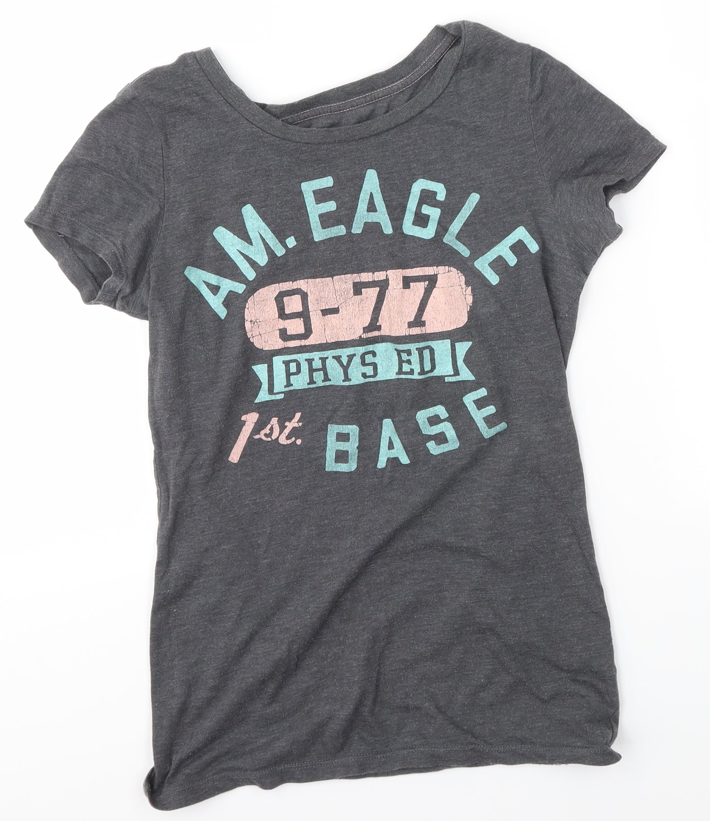 American Eagle Outfitters Womens Grey   Basic T-Shirt Size XS