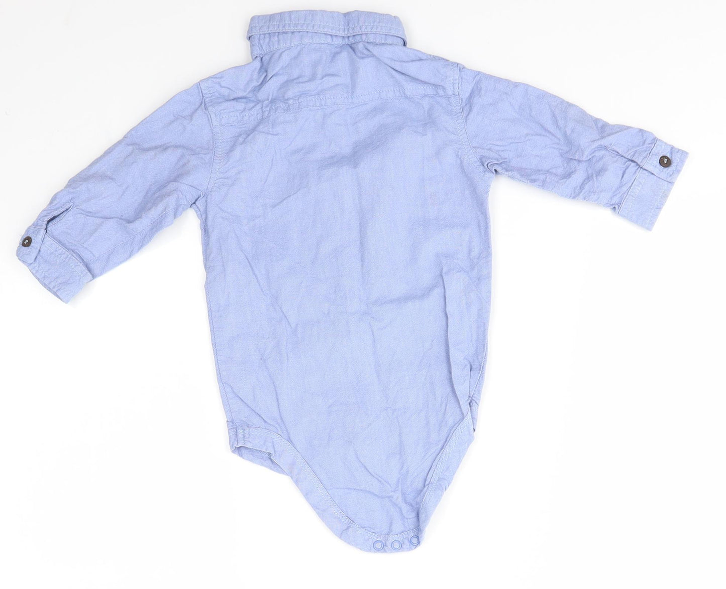 Nutmeg Baby Blue   Babygrow One-Piece Size 9-12 Months