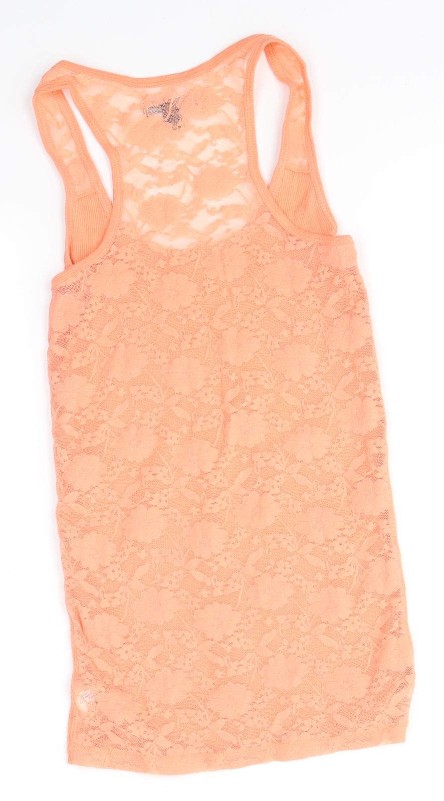 American Eagle Outfitters Womens Orange   Basic Tank Size XS